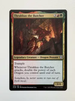 Thrakkus the Butcher MTG Magic the Gathering Card NM Near Mint CLB - Image 1