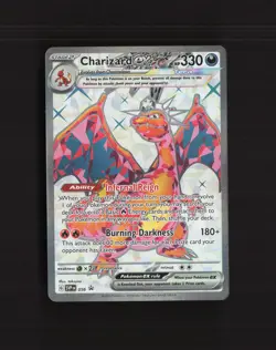 Charizard ex 056 Scarlet & Violet Full Art Black Star Promo Holo Pokemon Card NM - Image 1