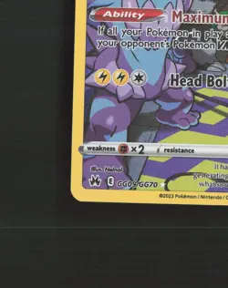Toxtricity GG09/GG70 Crown Zenith Full Art Ultra Rare Holo Pokemon Card NM - Image 5