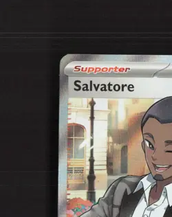 Salvatore 202/162 Temporal Forces Full Art Ultra Rare Holo Pokemon Card NM - Image 3