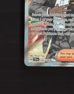 Salvatore 202/162 Temporal Forces Full Art Ultra Rare Holo Pokemon Card NM - Image 5