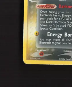 Dark Electrode 4/109 EX Team Rocket Returns Holo Rare SWIRL Pokemon Card LP - Image 5