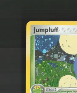 Jumpluff 11/109 EX Team Rocket Returns Holo PARTIAL DOUBLE SWIRL Pokemon Card LP - Image 3