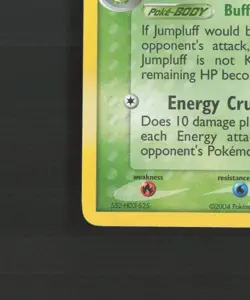 Jumpluff 11/109 EX Team Rocket Returns Holo PARTIAL DOUBLE SWIRL Pokemon Card LP - Image 5