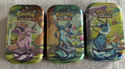 3 Pokemon Scarlet & Violet Prismatic Evolutions Mini Tins EMPTY - Image 1