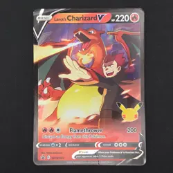 Pokemon TCG Card Lance's Charizard V SWSH133 25th Celebrations Promo - MP - Image 1