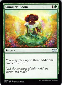 Summer Bloom 160 Uncommon Double Masters 2022 Magic: The Gathering MP - Image 1