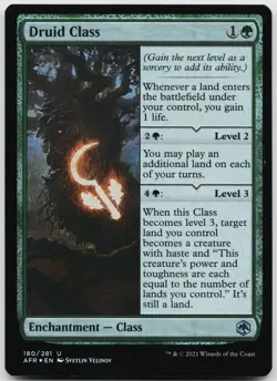 Druid Class 180 Adventures in the Forgotten Realms Magic: The Gathering Foil NM - Image 1