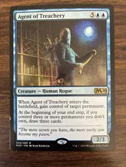Agent of Treachery NM Core Set 2020 43 MTG Regular Rare LP - Image 1