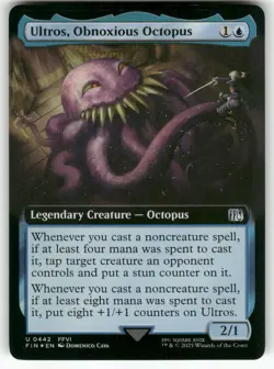 MTG FINAL FANTASY #442 Ultros, Obnoxious Octopus (Extended Art) FOIL NM+ - Image 1