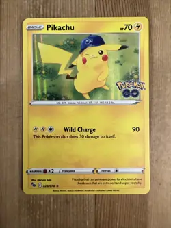 Pokemon TCG - Pikachu Pokemon GO 028/078 Holo Rare - VLP - Image 1