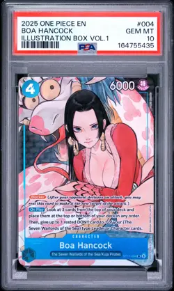2025 One Piece CCG Illustration Box Vol 1 Promo - Boa Hancock ST17-004 - PSA 10! - Image 1