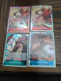 One Piece CCG Monkey.D.Luffy Lot of 4 - Image 1