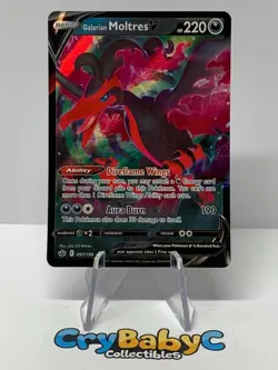 Pokemon Galarian Moltres V 097/198 Chilling Reign Sword & Shield ULTRA RARE - Image 1