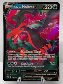 Pokemon Galarian Moltres V 097/198 Chilling Reign Sword & Shield ULTRA RARE - Image 2
