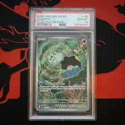 Pokemon TCG Clamperl 195/182 Sv10: Destined Rivals PSA 10 Illustration Rare Holo - Image 1