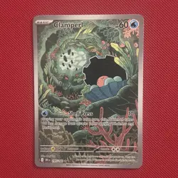 Pokemon TCG Destined Rivals Clamperl Card Illustration Rare 195/182 - Image 1