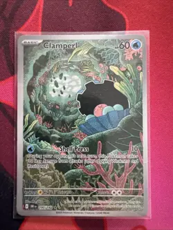 Pokemon TCG Clamperl 195/182 Destined Rivals Illustration Rare - Image 1