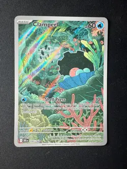 Pokemon TCG Clamperl 195/182 Illustration Rare – Destined Rivals – Near Mint - Image 2