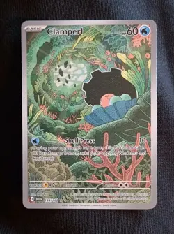 Pokemon TCG Clamperl 195/182 Illustration Rare - Destined Rivals NM - Image 1