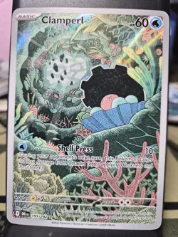 Clamperl Illustration Rare SV Destined Rivals 195/182 NM Pokemon TCG - Image 1