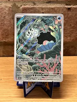 Pokemon TCG Clamperl Card 195/182 Destined Rivals Illustration Rare NM Condition - Image 1