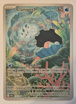 Pokemon TCG: Clamperl 195/182 Illustration Rare - Destined Rivals - Near Mint - Image 1
