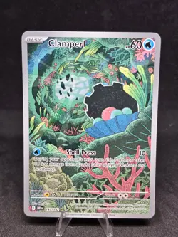 Pokemon TCG Clamperl 195/182 Destined Rivals Illustration Rare NM - Image 1