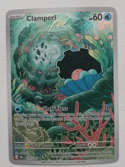 Pokemon TCG Clamperl 195/182 Destined Rivals Illustration Card, M/Nm Condition - Image 1
