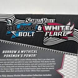 Pokemon TCG Black Bolt & White Flare Unova Victini Illustration Collection Box - Image 3
