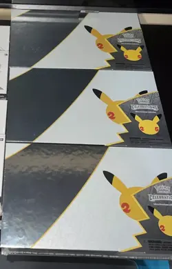 3x Pokemon TCG Celebrations Ultra Premium Collection TRAINER BOX LOT NEW SEALED - Image 1