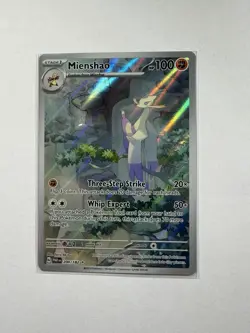 Pokemon Mienshao TCG Holo Card Paradox Rift Illustration, Card 200/182 - Image 1