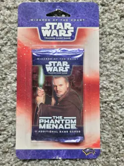 Star Wars TCG The Phantom Menace ONE pack of 11 cards sealed original (WOTC) - Image 1