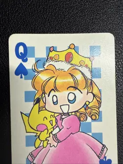 1998 POKEMON PIPIPI ADVENTURE PLAYING CARDS Pikachu Queen of Spades US SELLER - Image 3