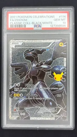 Zekrom 114/114 - Celebrations - Graded PSA 10 GEM MT Pokemon Card - Image 1