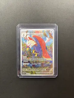Pokemon TCG Braviary Illustration Rare Card 214/191 SV08 Surging Sparks - Image 1
