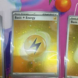 Basic Lightning Energy 004 Holo Pokemon TCG English 5-Card Lot - Image 3