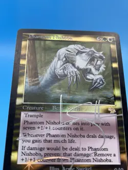 Phantom Nishoba - Judgement FOIL - Magic The Gathering MTG - Signed - Image 3