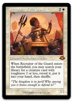 Recruiter of the Guard (Retro Frame) #395 (NM) Modern Horizons 3 MH3 Magic MTG - Image 1