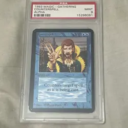 1993 MAGIC THE GATHERING ALPHA COUNTERSPELL PSA 9 NONE HIGHER - Image 2