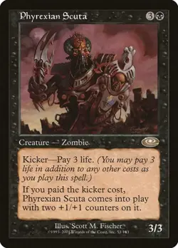 Phyrexian Scuta [Planeshift] Lightly Played Foil - Image 1