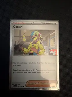 Canari 185/217 Cosmos Holo NM - Prize Pack Series 9 - Play! Pokemon Stamped - Image 1