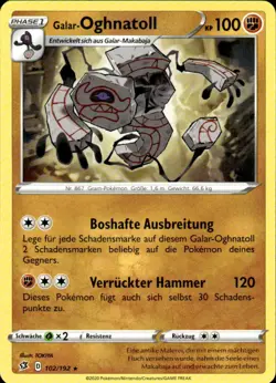 Pokemon TCG Galar-Oghnatoll Clash der Rebellen 102 - Image 1
