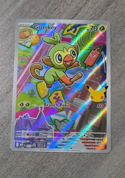 Grookey 052 ME: Mega Evolution Promo Holo Pokemon NM - Image 1