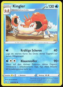 Pokemon TCG Kingler Schwert & Schild 44 - Image 1