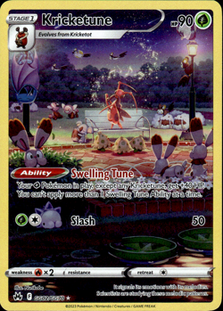 Pokemon TCG Kricketune SWSH: Crown Zenith: Galarian Gallery GG02/GG70 Nurikabe - Image 1
