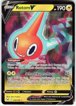 Pokemon TCG Rotom V Verlorener Ursprung 058 - Image 1