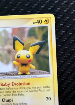 Pichu 93/123 Mysterious Treasures Non Holo Vintage 2007 Pokemon TCG LP Great - Image 3