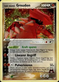 Pokemon TCG Team Magmas Groudon EX Team Magma vs Team Aqua 9 - Image 1