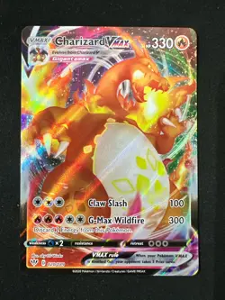 Pokemon TCG Charizard VMAX Darkness Ablaze Holo Ultra Rare Card 020/189 LP - Image 1
